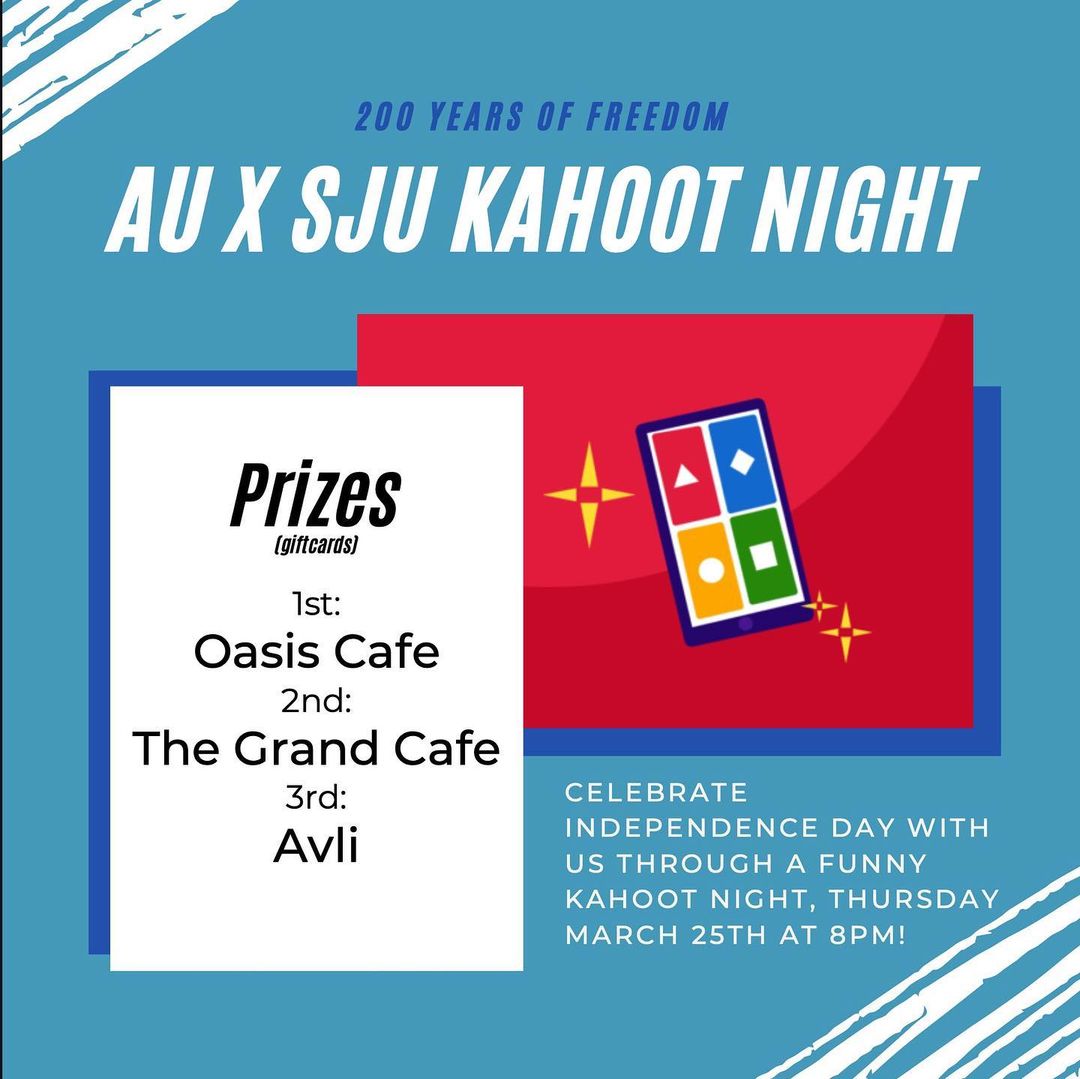 AU x SJU Kahoot Night