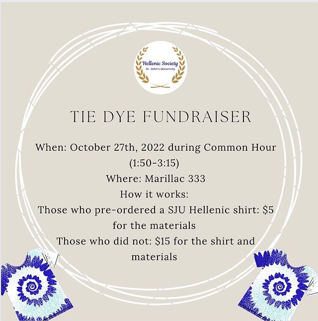 Tie Dye Fundraiser - Fall 2022