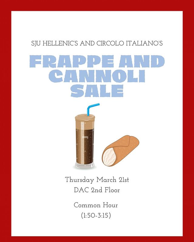 Frappe & Cannoli Sale - Spring 2024
