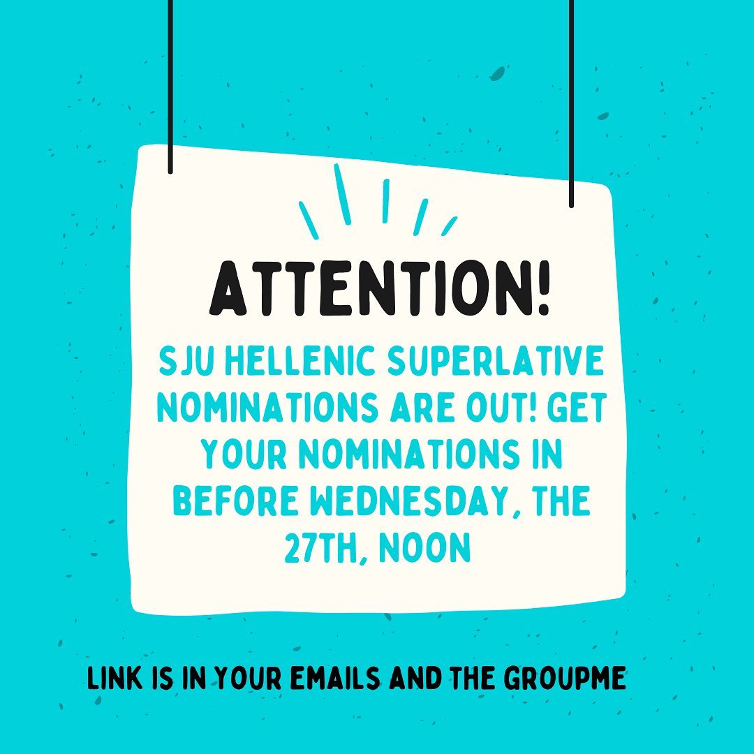 SJU Hellenic Superlative Nominations 2022